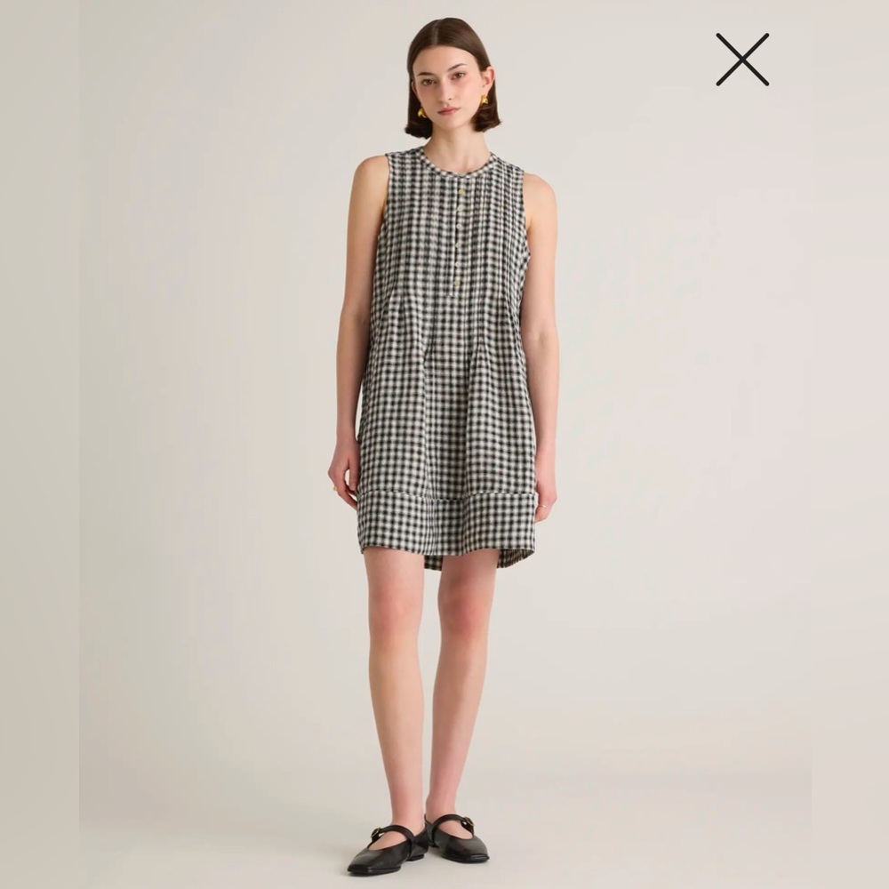 Quince 100% European Linen Sleeveless Swing Dress